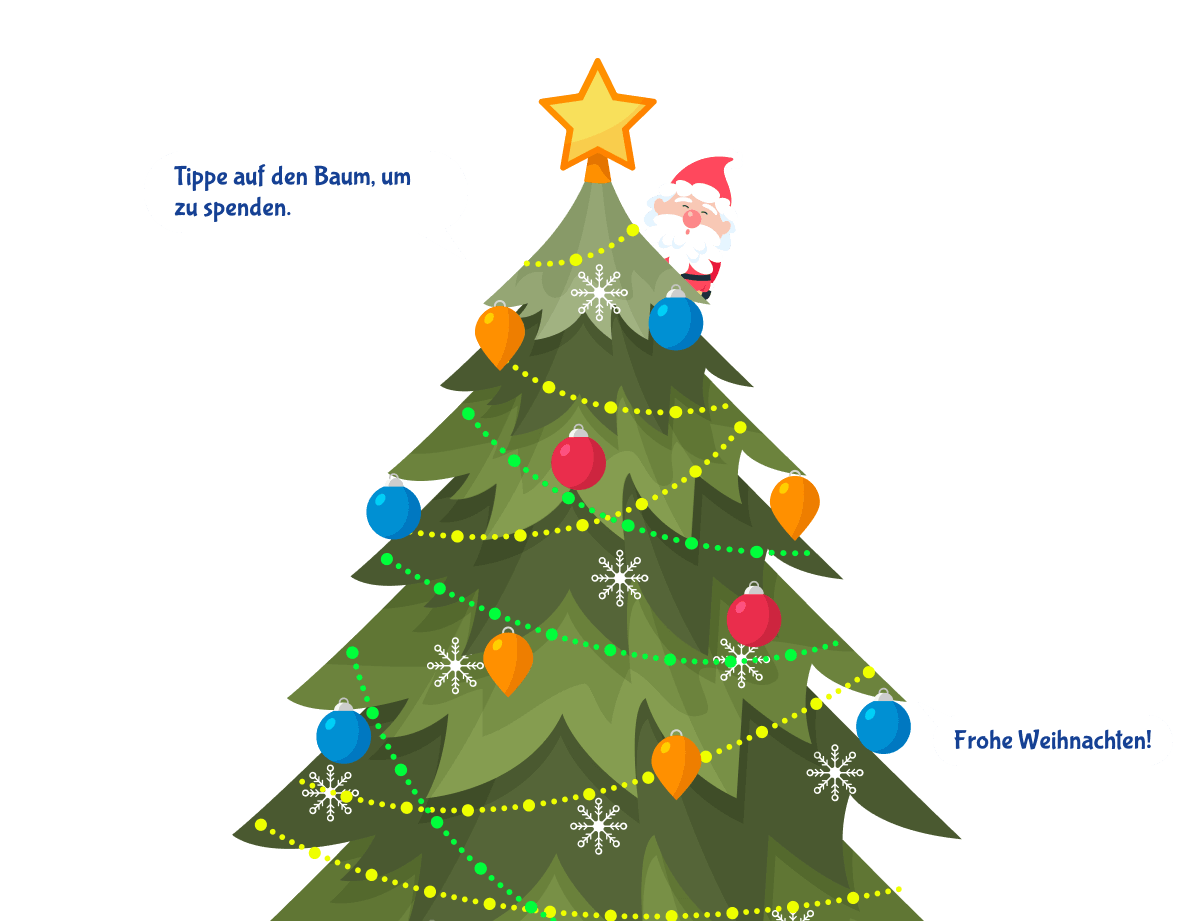 Frohe Weihnachten wünschen Die Clown Doktoren e.V.