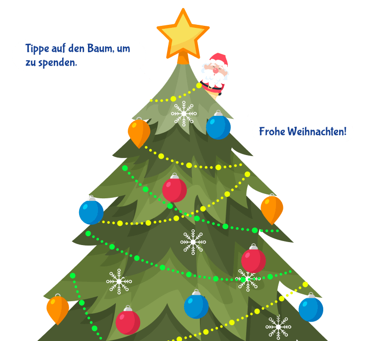 Frohe Weihnachten wünschen Die Clown Doktoren e.V.